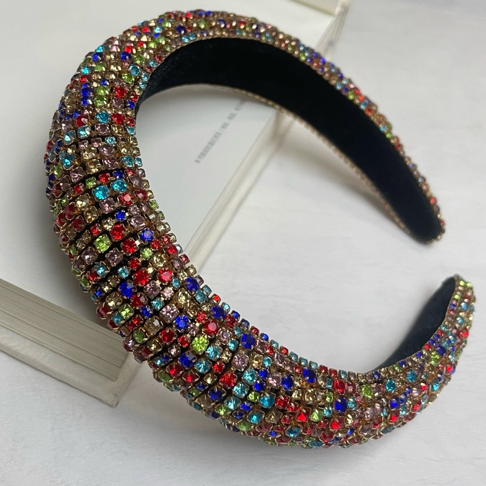 Chunky Rainbow Rhinestone Headband